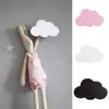 Nordic Style Cartoon Cloud Kids Room Wooden Stickers Wall Hanging Hook Home Decor Wall Decoration Crafts hanger key holder wall 1