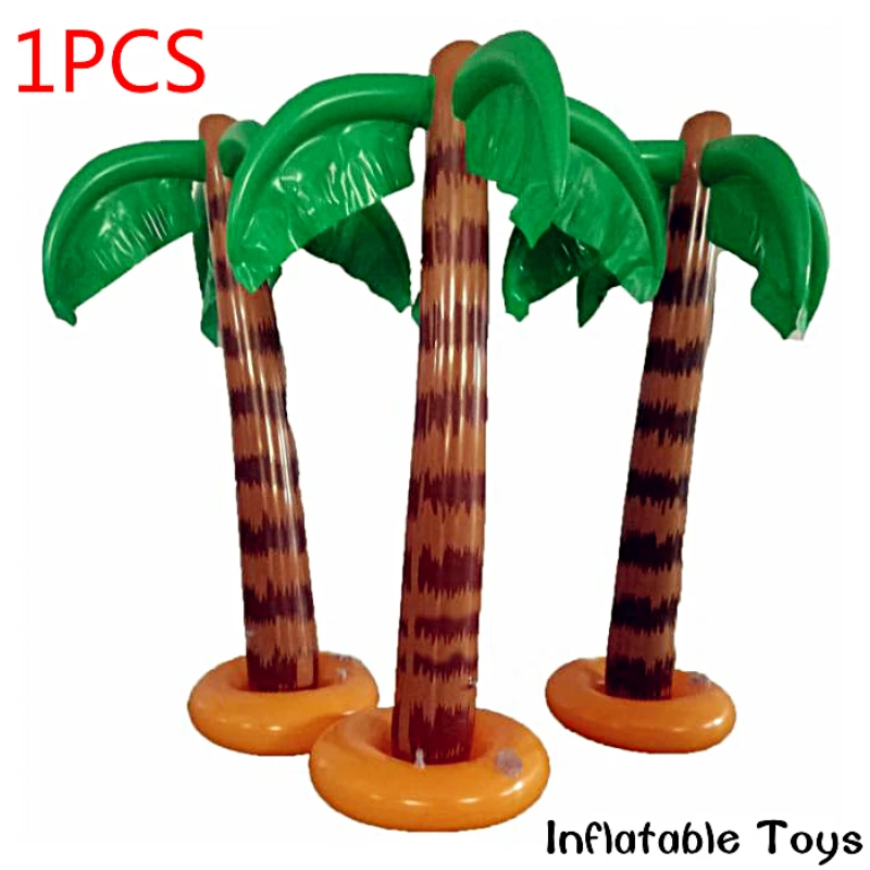 

Hot 90cm Inflatable Blow Up Hawaiian Tropical Palm Tree Beach Pool Party Decor Toy Supplies Inflatable Kids Toys FL