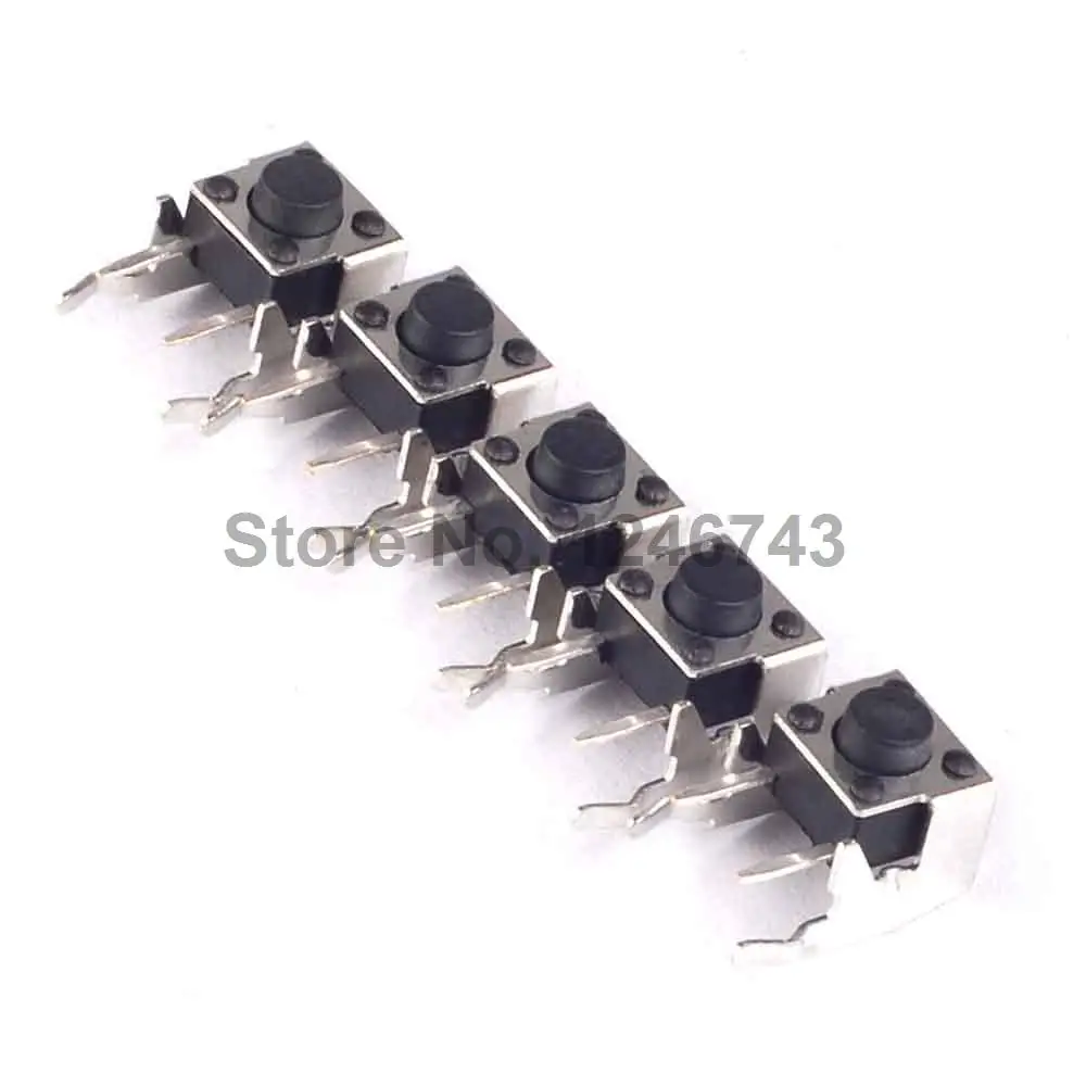 

50PCS 6*6*5mm with Frame Micro Switch Short-Touch Switch Button Switch