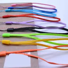 5 шт./компл. защитный ремешок черный нейлон сосны веревка селфи-Палка с вытяжным шнуром фонарик для мобильных телефонов