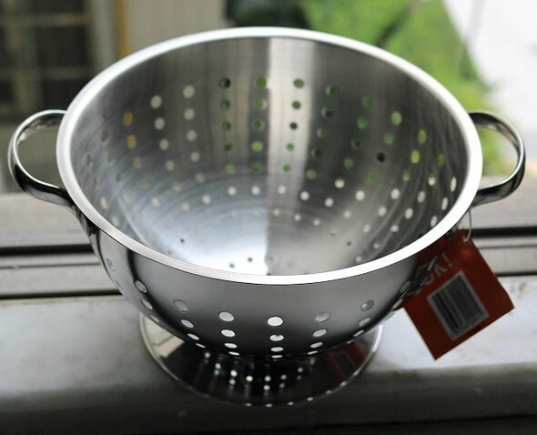 Metal stainless steel storage basket fruit food vegetable with handle high quality cheap price free shipping