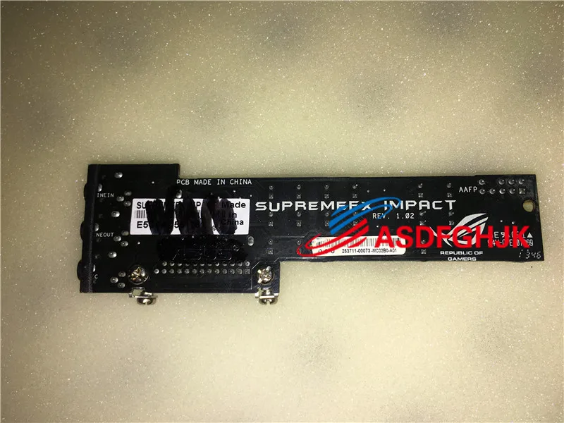 

Аудио плата для ASUS SUPRE MEFX IMPACT 100% ПРОВЕРЕНО ОК
