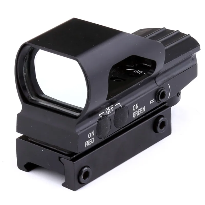 

Profession Reflex Sight With Reticles Switch New Sports & Sight Design Red 4 ON OFF Mount Hunting Outdoor 20mm Green Dot