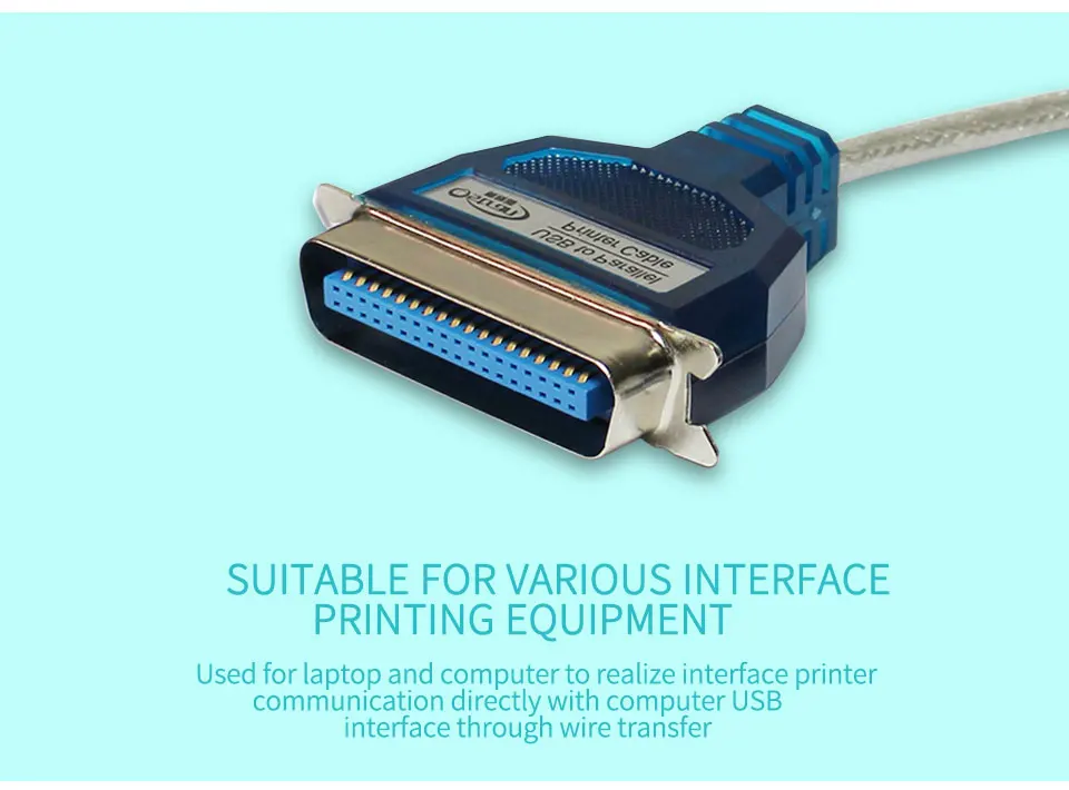 USB printer Cable  36 pin data line LPT male Port Parallel IEEE 1284  Print Adapter Converter Printer Cable USB to CN36 DB36 (3)