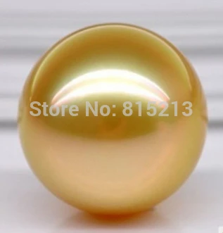 

wb 00262 PERFECT ROUND AAA SOUTH SEA HUGE 13MM GENUINE NATURAL GOLD LOOSE PEARL UNDRILLED