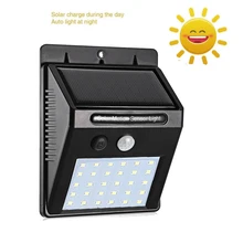 30/40 светодиодный светильник на солнечной энергии PIR датчик движения 1-10 шт. Солнечный настенный светильник Открытый водонепроницаемый энергосберегающий садовый светильник безопасности