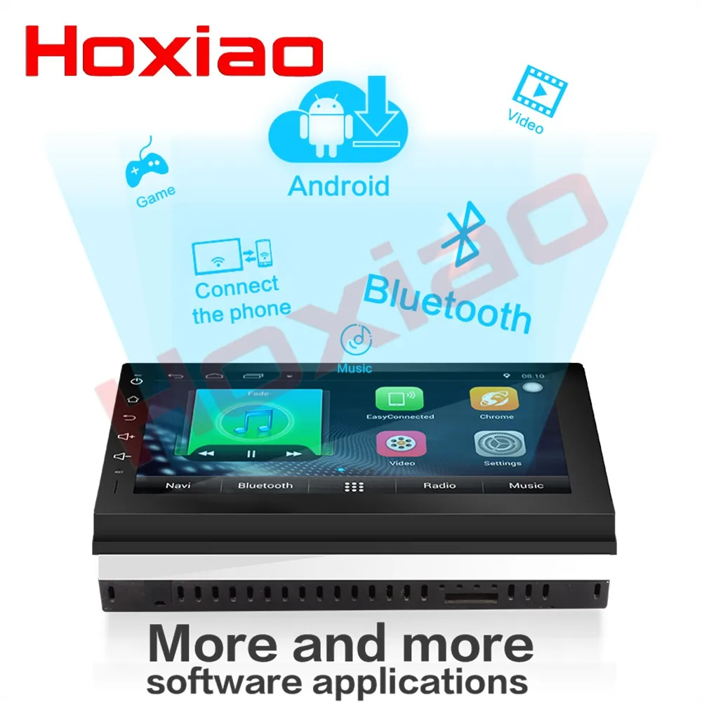 Best 2 Din Android Universal Car DVD Player GPS Navigation Map WIFI BT Radio Player Multimedia For Honda Nissan BYD TOYOTA KIA 4