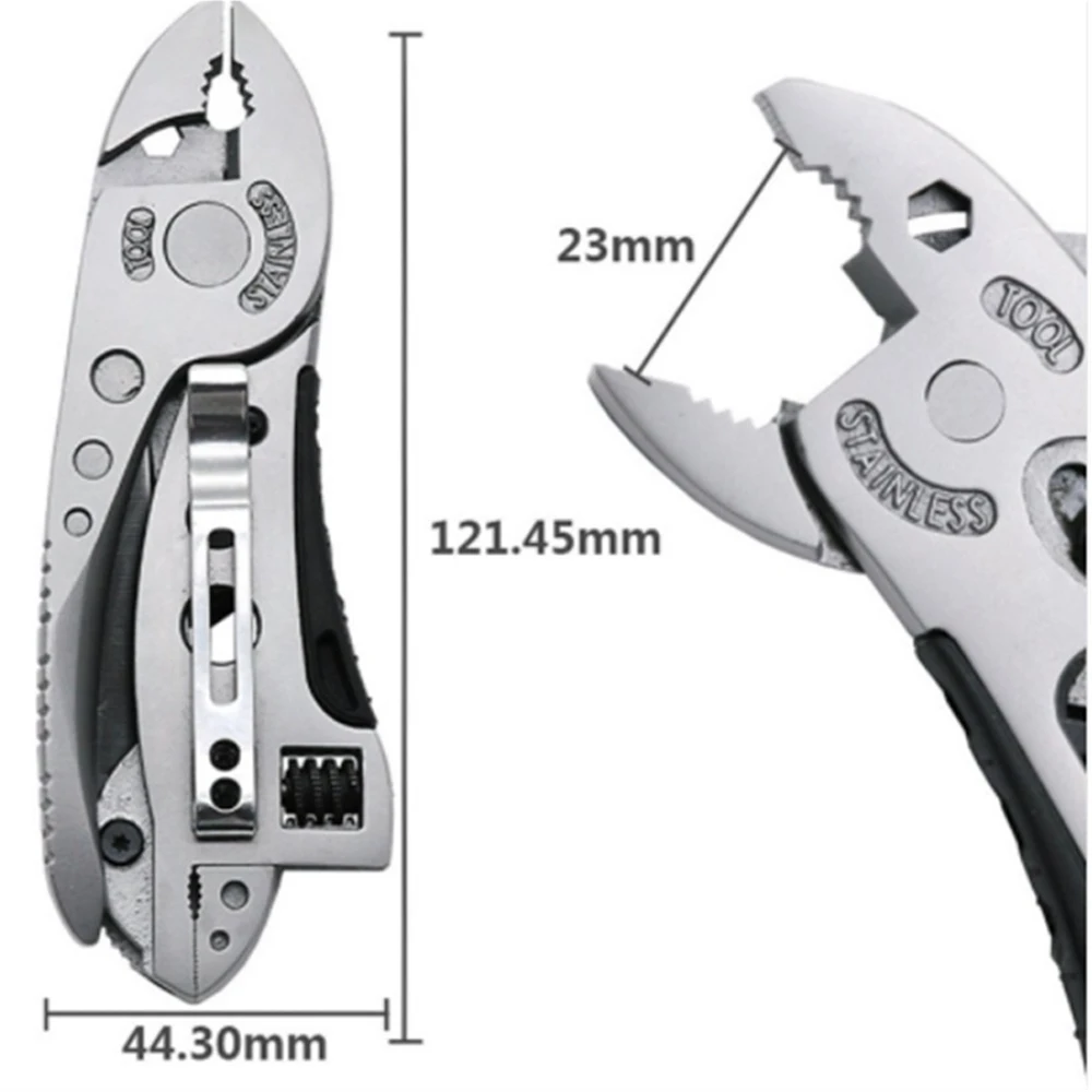 Кемпинг выживания многофункциональный инструмент плоскогубцы Карманный нож Набор отверток Регулируемый гайковерт гаечный ключ Ремонт спасательное снаряжение