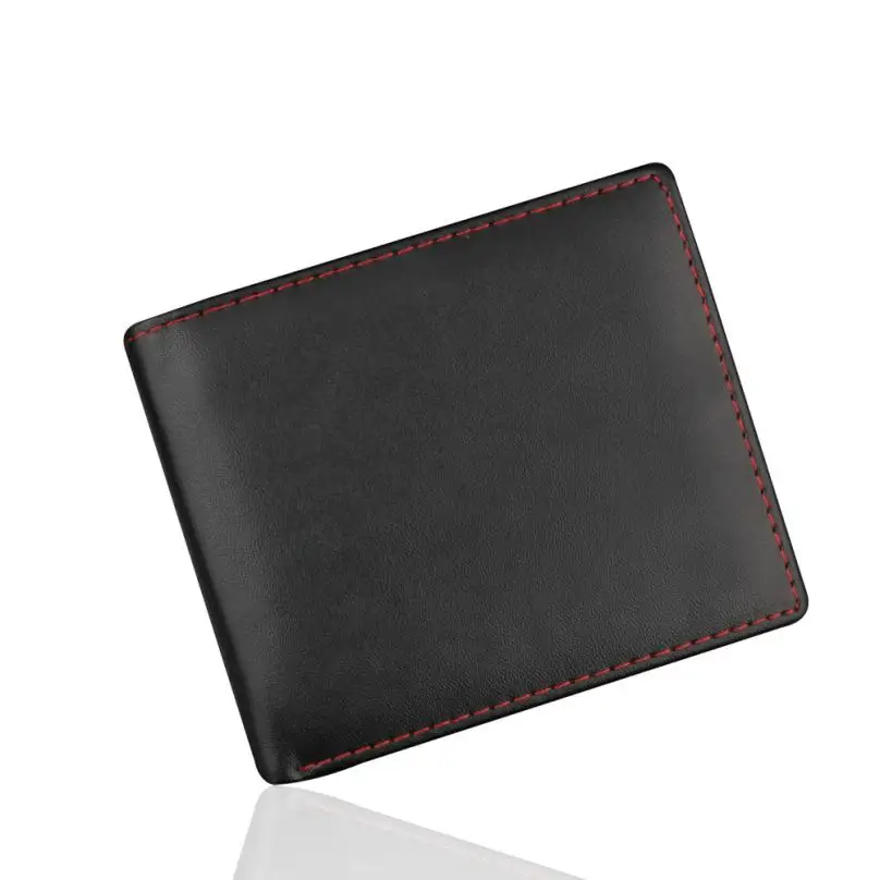 2 Mens//Womens Slim Thin Leather Credit Card ID Mini Wallet Holder Bifold Drivers License Safe Wallet