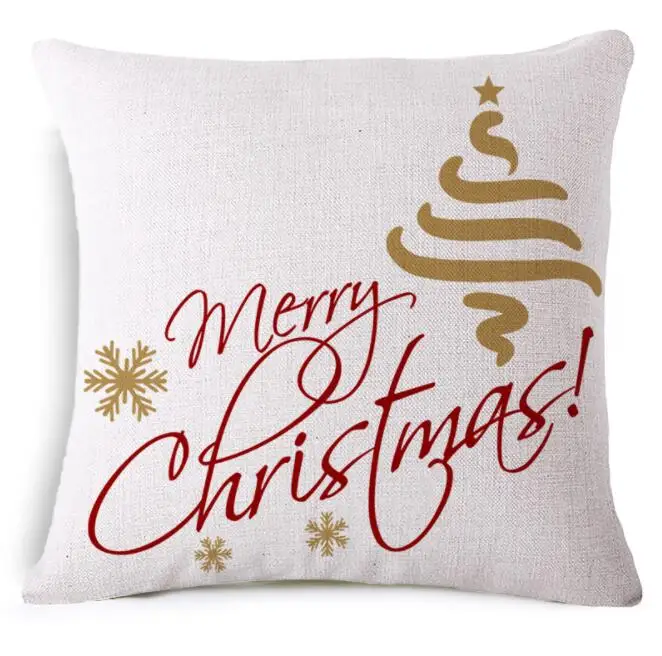 Meijuner, Рождественская наволочка для подушки, чехол для подушки, Наволочки с рождеством, красная наволочка для дивана, домашний декор, фермерский дом, MJ216 - Цвет: 3