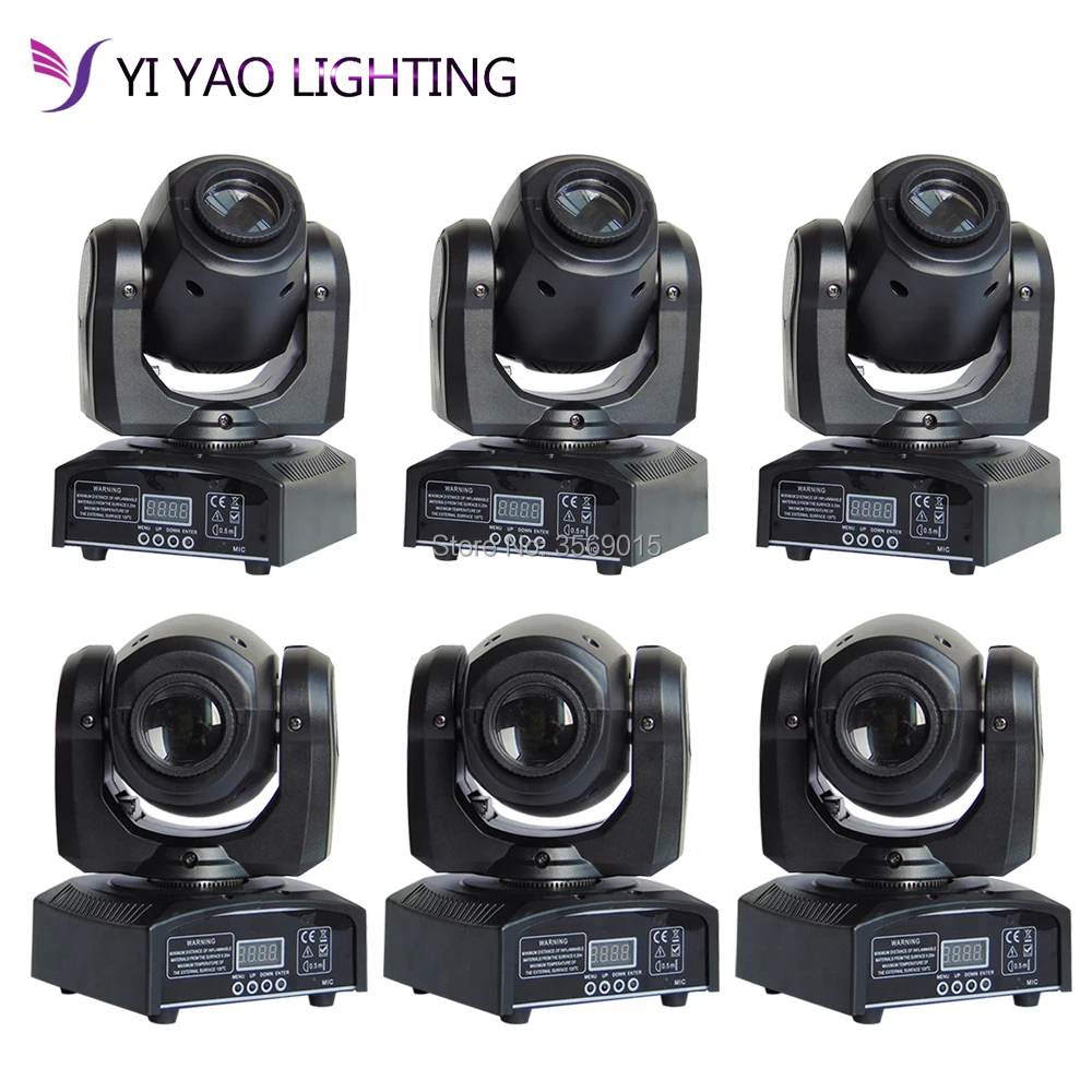 

10W Led Moving Head Spot Light DMX 8/11ch Professional Stage Lighting Equipment DJ Gobo Light 6pcs/lot