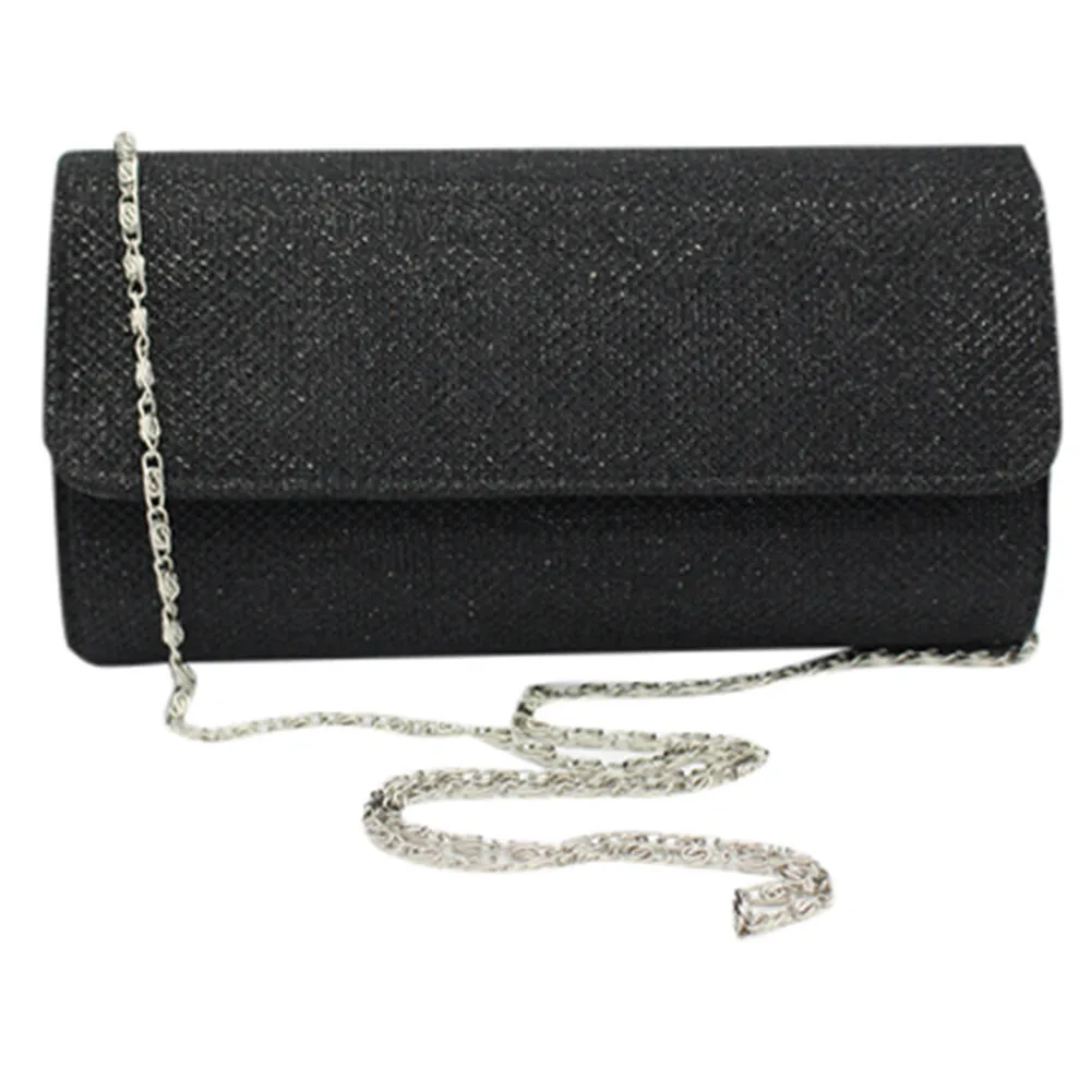 

XINIU Brand Bag Women's Evening Bag Clutch Sparkling Glitter Party Handbag Wedding Bag Female Solid Color Versatile Chain Bags