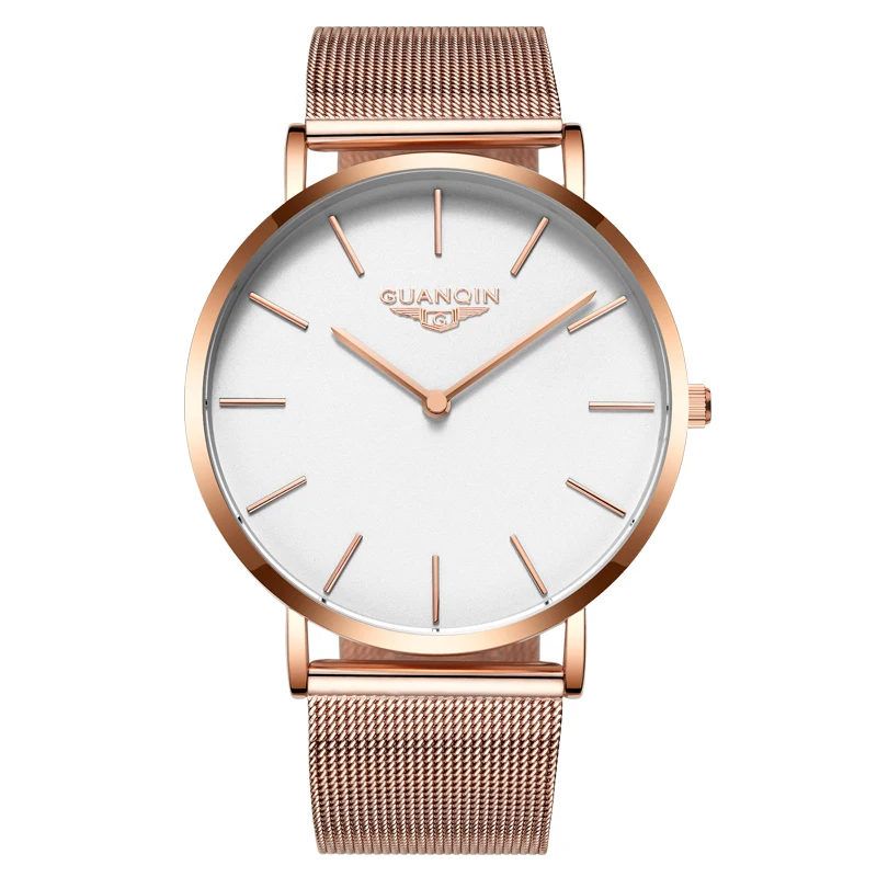 

GUANQIN GS19081 watches men luxury brand Genuine thin watch men's leather belt business men's quartz watch casual simple