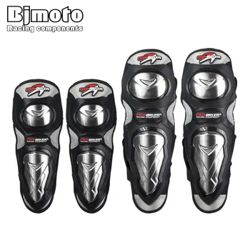 

PRO-BIKER Motorcycle Riding Knee Pads with Stainless Steel Shell Motocross Off Road Racing Knee Protector Guard Protective Gear