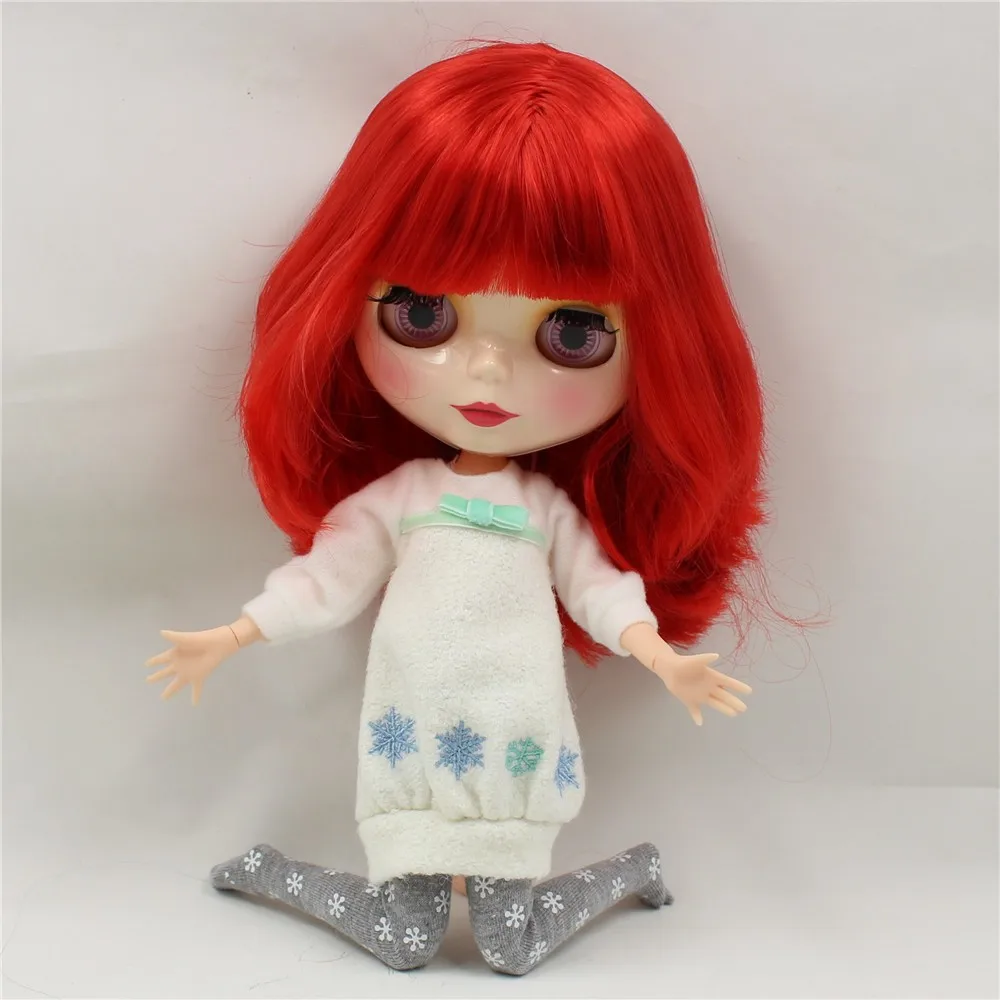 Blyth кукла ледяная Игрушка костюм зимний наряд шляпа чулочная обувь снежное платье