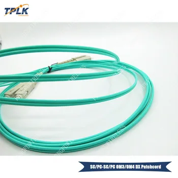 

50pcs/lot PC-SC PC OM3-OM4 Dumplex Optical Fiber Patchcord High Quality Fiber LSZH 3m Jumpers
