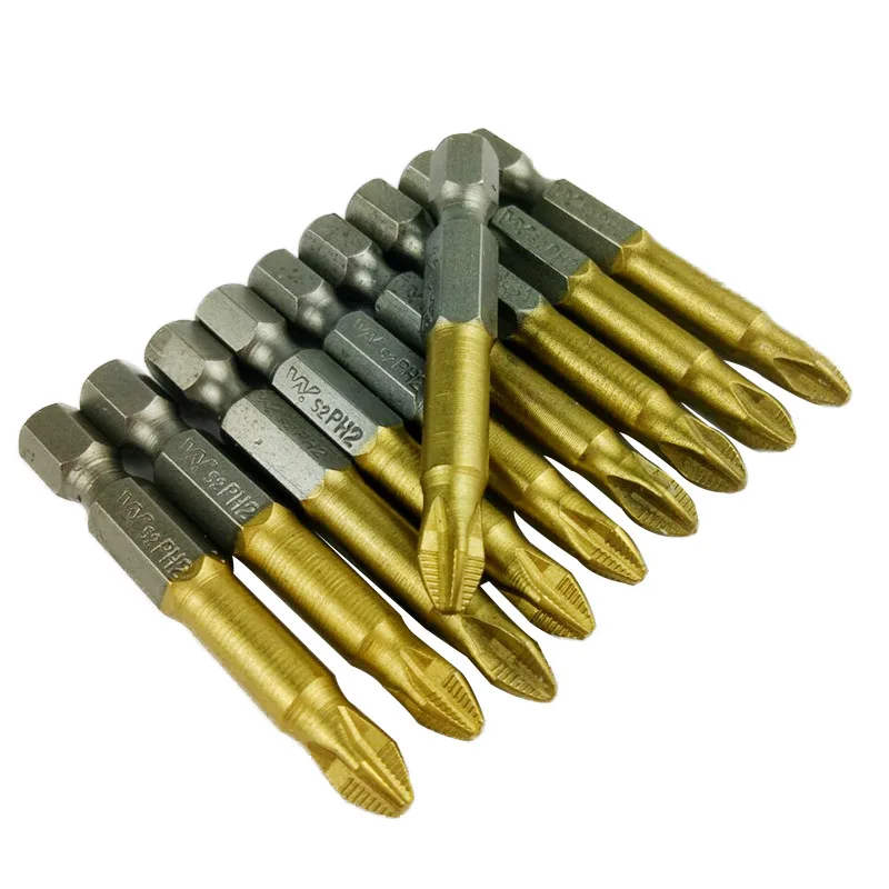 

S2 Titanium Plated Electric Batch Head Slip Batch Tsui Wind Batch Tsui Electric Screwdriver Pneumatic Screwdriver Head Slip