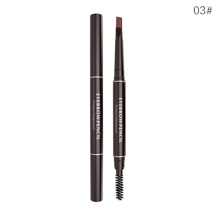 ELECOOL карандаш для бровей водостойкий стойкий карандаш для бровей с кистью для макияжа бровей автоматический макияж бровей для женщин TSLM2 - Цвет: C- Brown