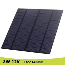 

12V 3W Solar Panel EVA-PET Solar Panel Mini Solar Cell Polycrystalline Silicon Solar DIY Module 145*145mm