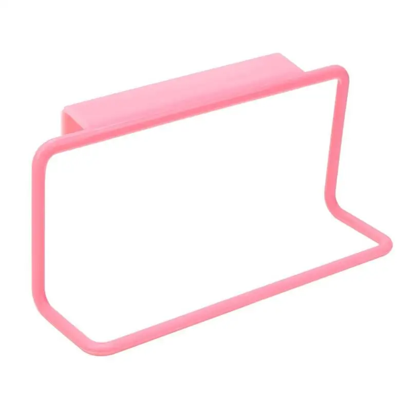 Многофункциональная вешалка для полотенец, подвесной держатель, органайзер для ванной комнаты, кухни, шкафа, шкафа, вешалки - Цвет: Розовый