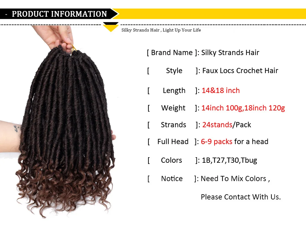 Extensões de Cabelo Ombre Encaracolado Deusa Faux Locs Crochê Cabelo Atacado Afro Trança Pré Esticado Sintético Macio Dreadlocks 1 Dreadlocks ondulados