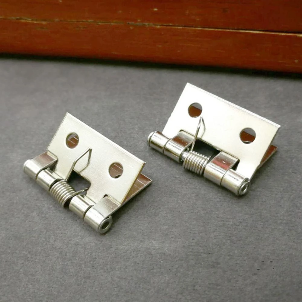 10pcs Iron Spring Loaded Butt Hinges 4 Holes Cabinet Drawerjewelry Boxes Decorative Hinge Furniture Hardware Cabinet Hinges Aliexpress