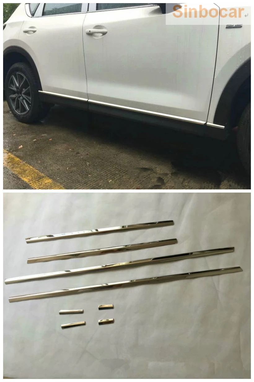 Корпус двери из нержавеющей стали боковая молдинговая крышка отделка для Mazda CX 5