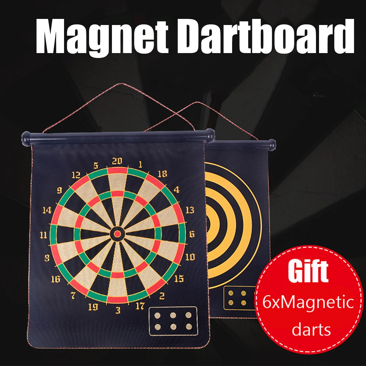 Двусторонняя магнитная Target Dart Indoor Sports стекающий дротик доска двойной