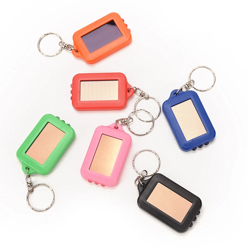 

LED Mini Flashlight Keychain Solar energy storage Portable Keyring Light Torch Key Chain Emergency Camping Lamp backpack light