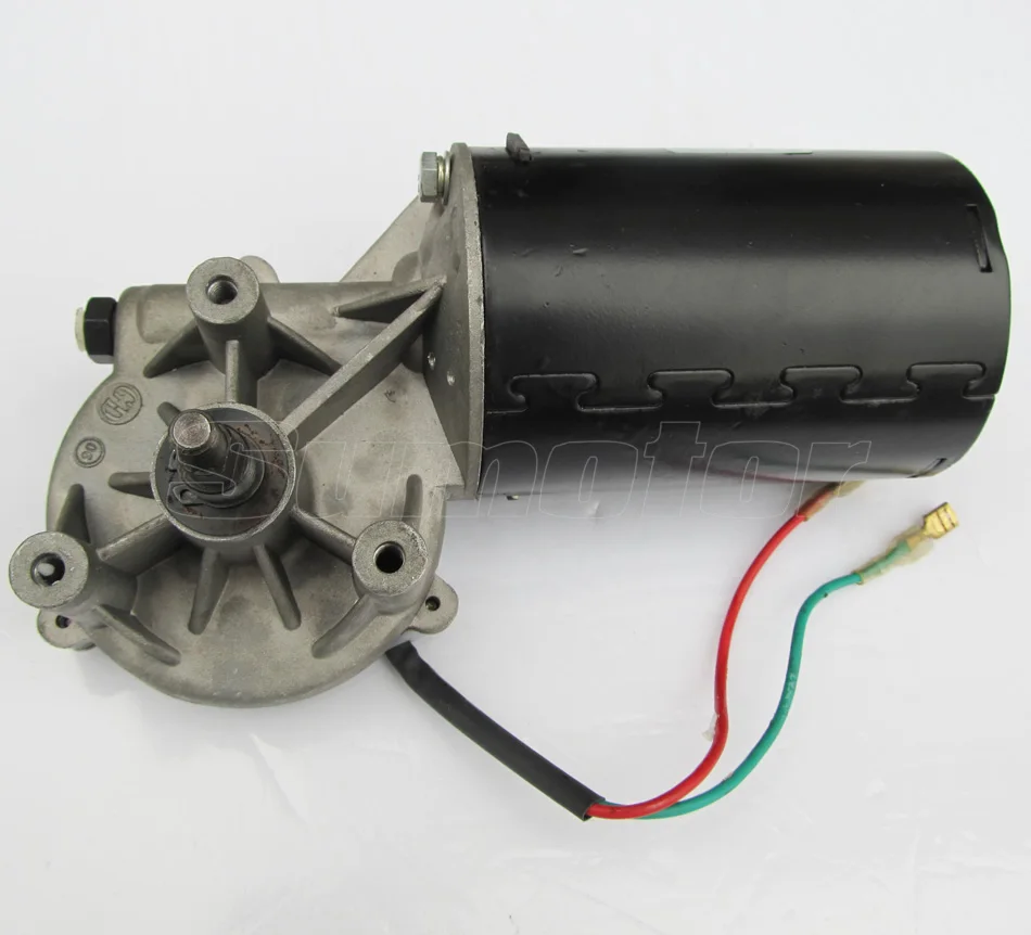 US $90.00 GW82120 38rpm DC 24V 1200Ncm Low rpm High Power Worm Gear Reducer Electric Motor Windshield wiper Garage door replacement Spit