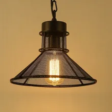 Paraguas de estilo americano rejilla lámpara colgante E27 Iluminación Loft moderno de iluminación de la iluminación Para La Cocina/Gabinete dormitorio cafe bar