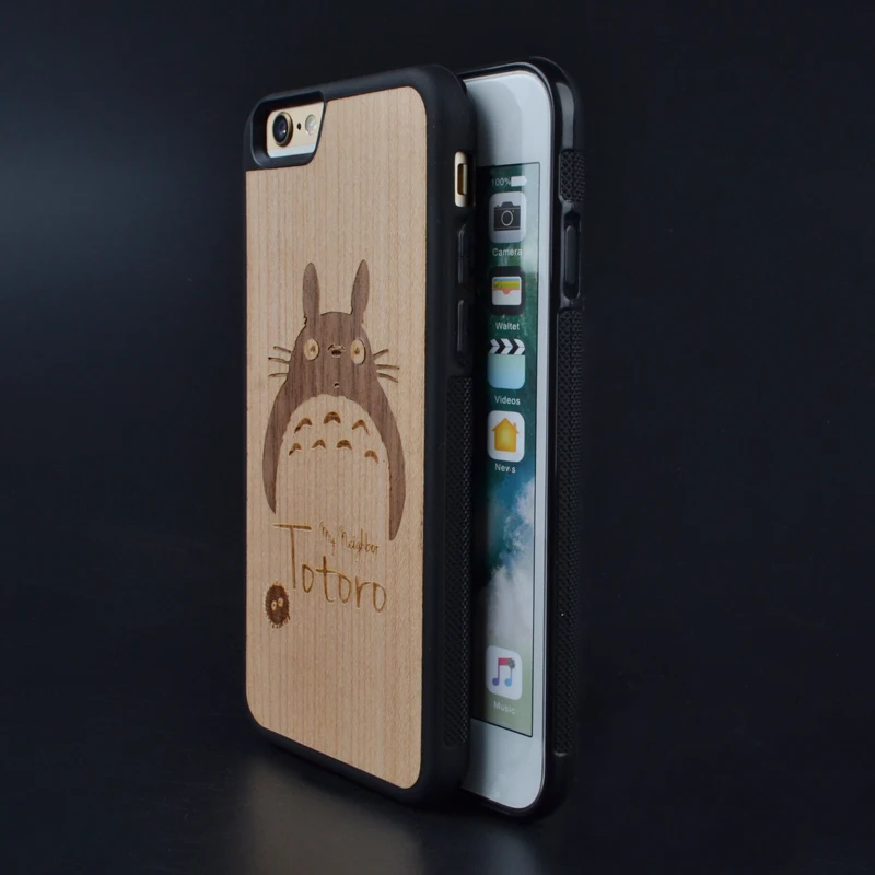Чехол для телефона My neighter Totoro Iphone 6 s 7 8 plus X милый деревянный чехол Huawei P10 Plus|case for
