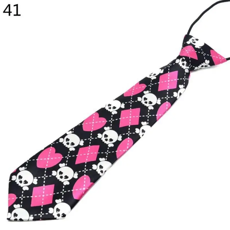 Модная Детская школьная форма для мальчиков и девочек, детские галстуки, полосатые клетчатые Галстуки - Цвет: 41