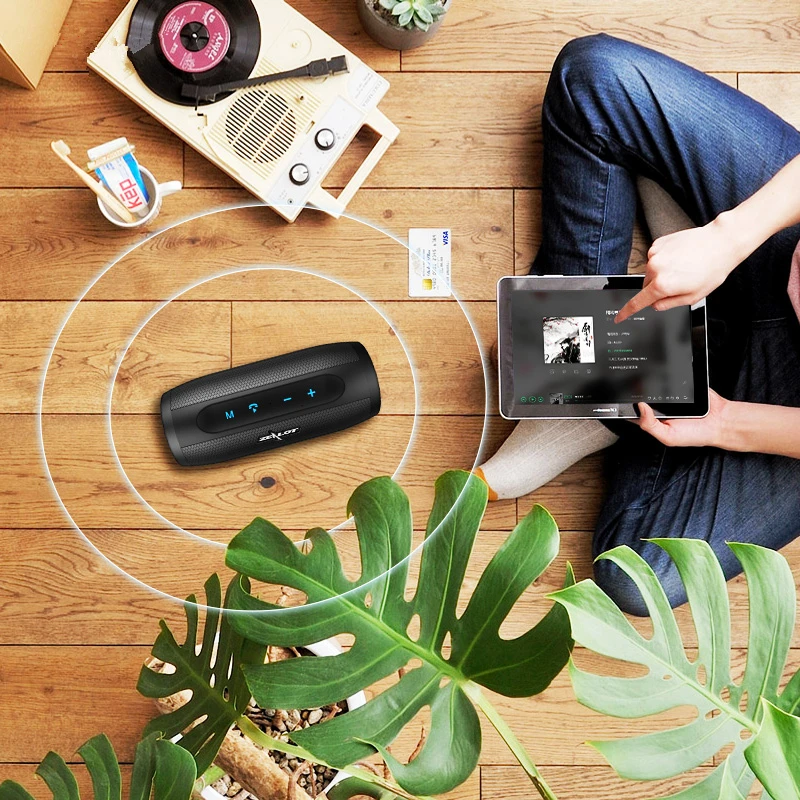 ZEALOT S16 HiFi Портативная bluetooth колонка сабвуфер 3D стерео 4000 мАч уличная