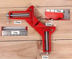 Новое поступление 1 шт. 90 градусов прямоугольный зажим 100 мм Митра/угловой зажим для держатель для фотографий Деревообработка