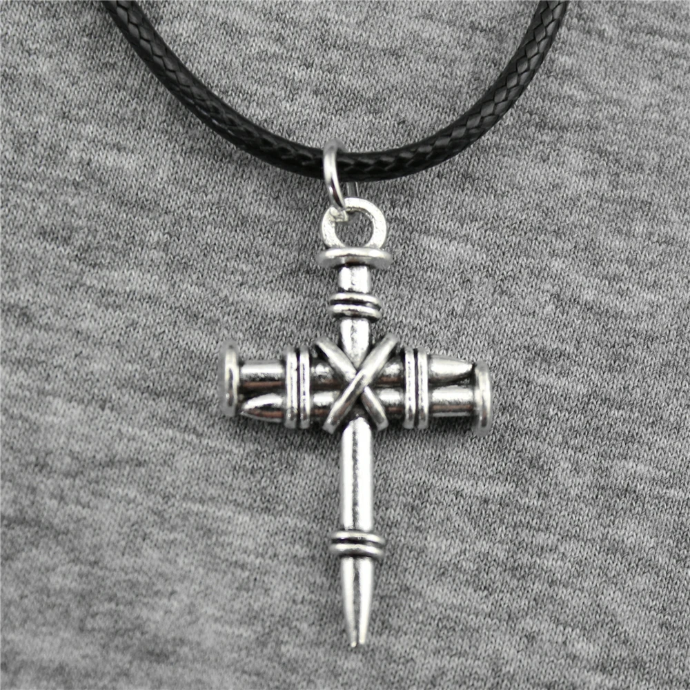 

WYSIWYG 34x20mm Nail Cross Pendant Necklace, Vintage Men Necklace Jewelry Vintage Jewelry Dropshipping 2018 New Arrivals
