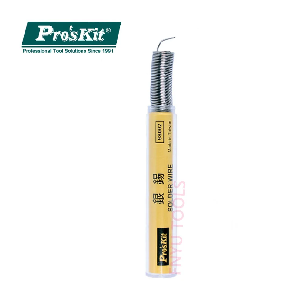 Pro'sKit 9S002 0 8 мм пайка серебро олово ручка припой трубки диспенсер для SMD