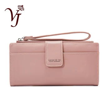 

Fashion Women Long Clutch Wallet Large Capacity Wristband Wallets Female Purse Lady Purses Phone Pocket Card Holder Carteras