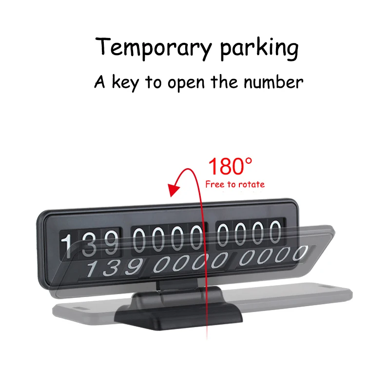 

Car Temporary Parking Card Mobile Phone Number Card Hidden Replace Car Sticker Night Light Auto Accessories