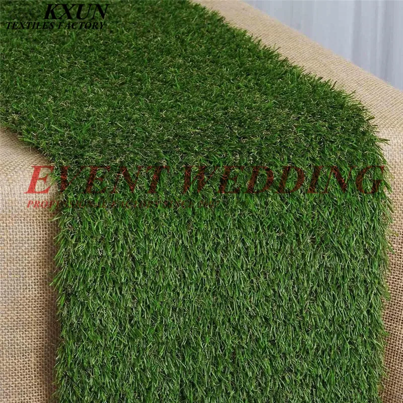 

New Design Simulation Grassland Table Runner Table Cloth Runners For Wedding Event Decoration