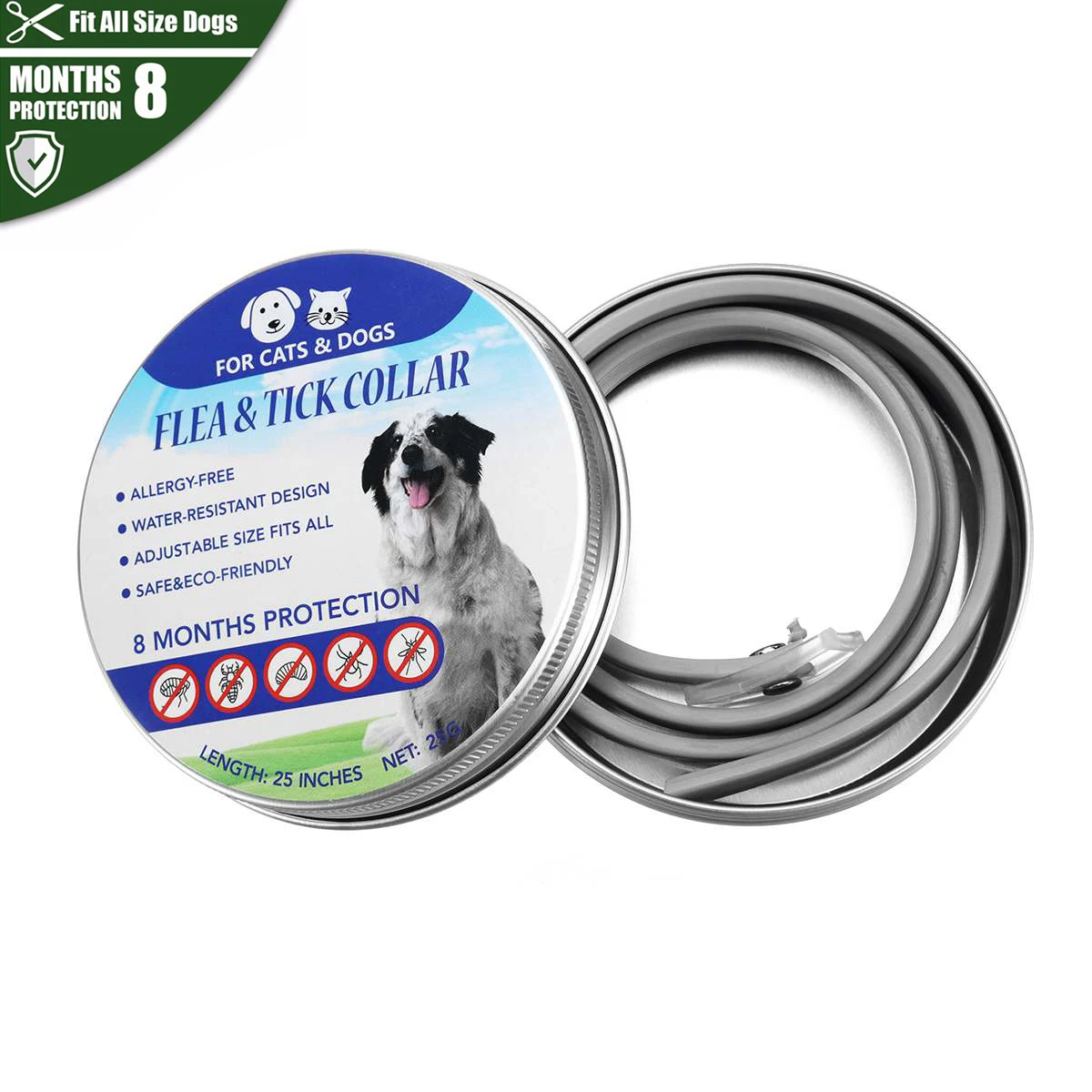 

2019 New Pet Anti Flea Anti Mosquito Insect Collar Adjustable Flea Tick Anti Insect Collar 8 Months Protection For Cats Dogs