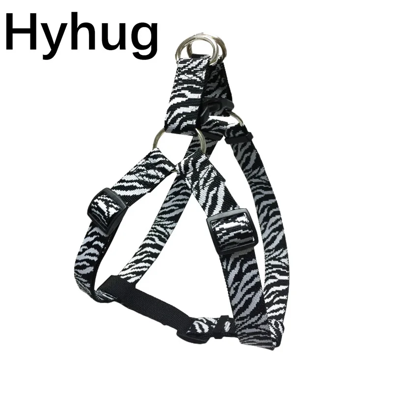 

Tiger Leopard Print Dog Harness And Leash Set Pet Dog Nylon Harness Soft Walking Harness Vest Soft Chest Strap For Dogs HY102