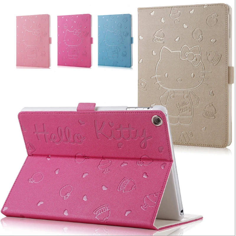 

Tablet Case For Apple iPad MiNi 1 2 3 Hello Kitty Magnetic Smart Flip Case Cute Cartoon 3D Button bag For ipad MiNi 4 Case