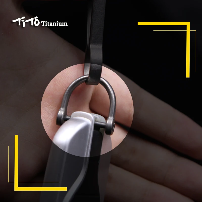 Mini Simple Titanium Alloy Key Chain Clasp Clips keyhook Key Ring Outdoor Tool key chain clip