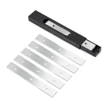 EHDIS 25 шт. стальное лезвие для скребок из углеродного волокна с ручкой виниловая Автомобильная обертка наклейка для удаления Ракель оконный Оттенок Инструменты Аксессуары