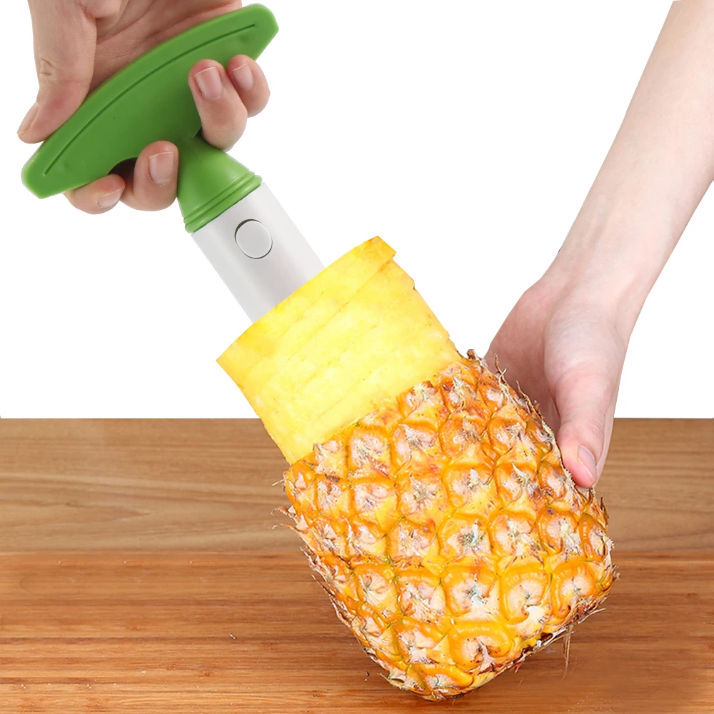 Houkiper Pineapple Slicer Fruit Pineapple Cutter Pineapple Peeler Stem