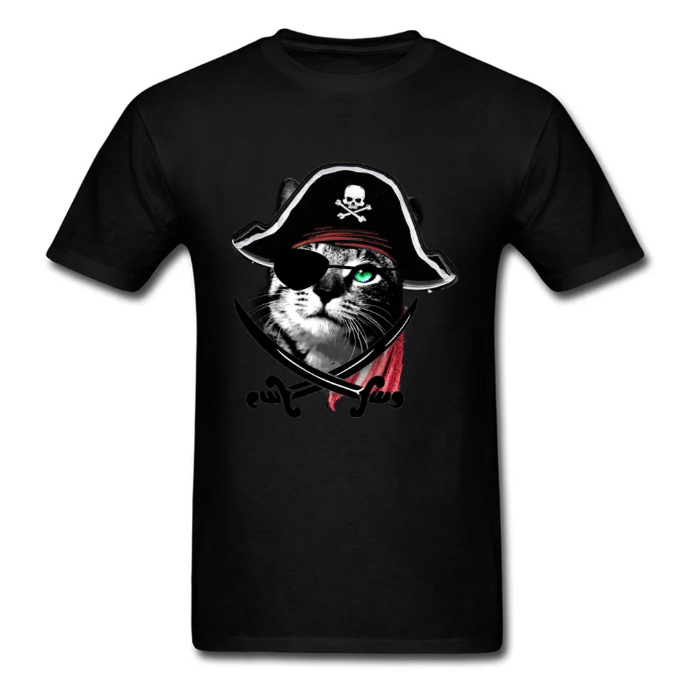 Crazy CATain Jack Men T-Shirt 2018 Discount Lovers Day Short Sleeve Crew Neck All Cotton Tops Tees Normal Sweatshirts CATain Jack black
