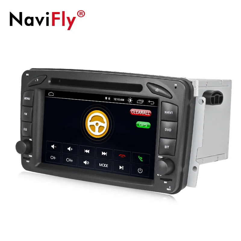Perfect NaviFly Android 8.1 Car dvd multimedia player radio For Mercedes Benz W209 W203 W168 ML W163 W463 Viano W639 Vito GPS Navi BT 4