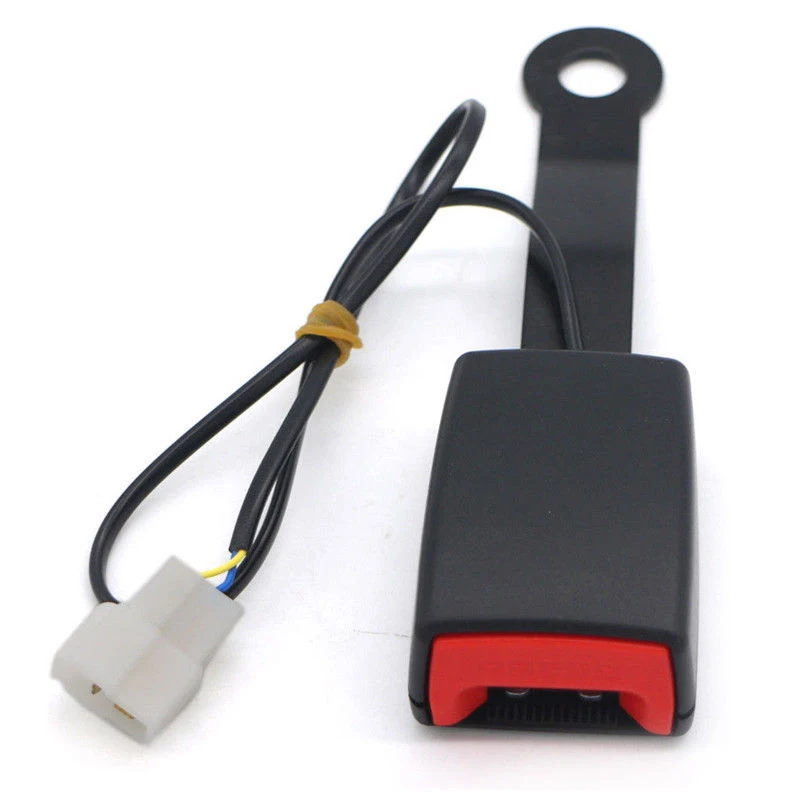 

Warning Cable Car Seat Belt Lock Camlock Front Plug Connector Black Accessory