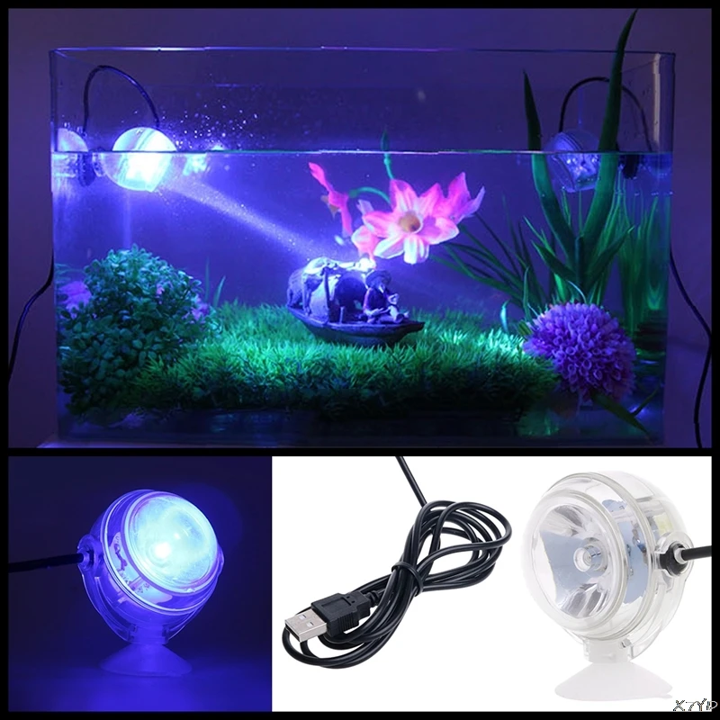 

Remote Control Colorful RGB Led Aquarium Fish Tank Submersible LED Spotlight Lighting Underwater Lamp EU Plug 110-240V